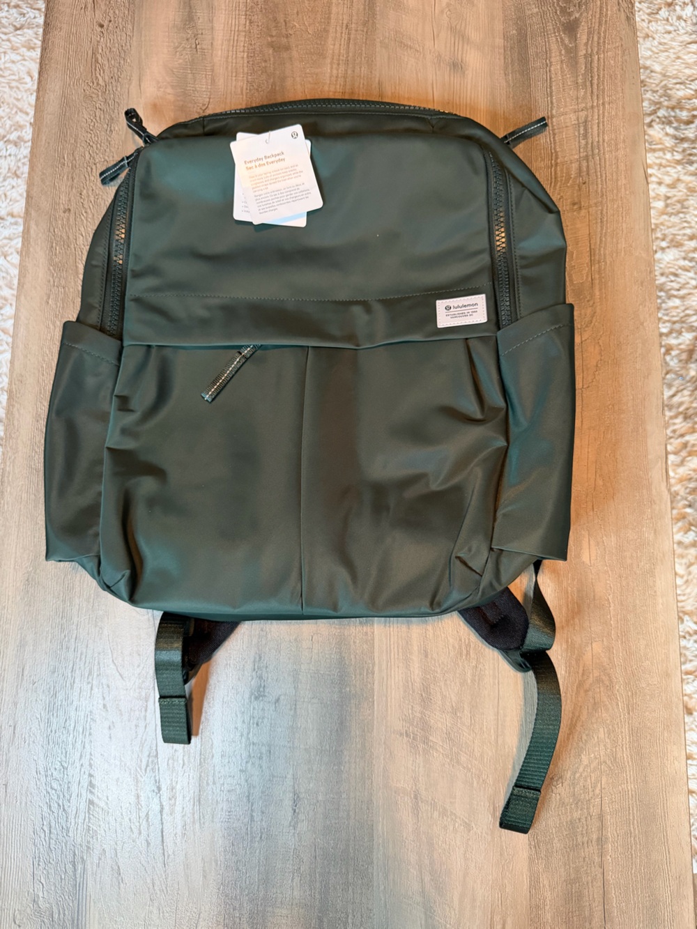 RARE NWT Lululemon Everyday Backpack *Rainforest Green* 21L